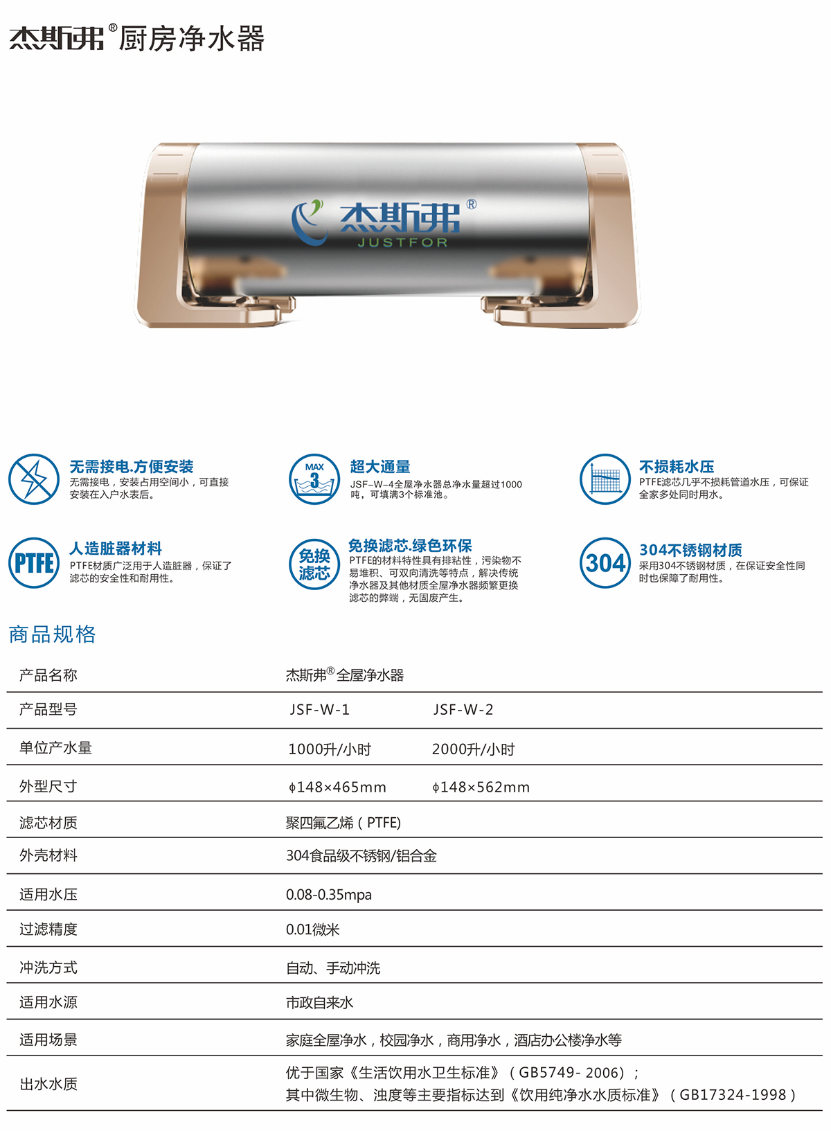 杰斯弗熱水凈水器（JSF-W-1、JSF-W-2）-1